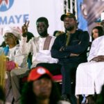 Senegalese presidential candidate Bassirou Diomaye holds closing campaign rally in Mbour