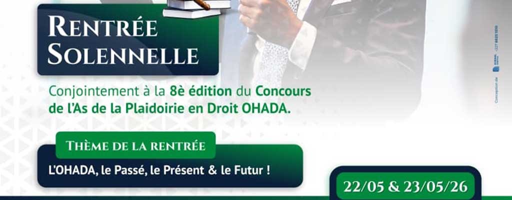 affiche événement droit OHADA à Niamey