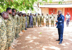 Vue aérienne de la zone opérationnelle de Koundjoaré