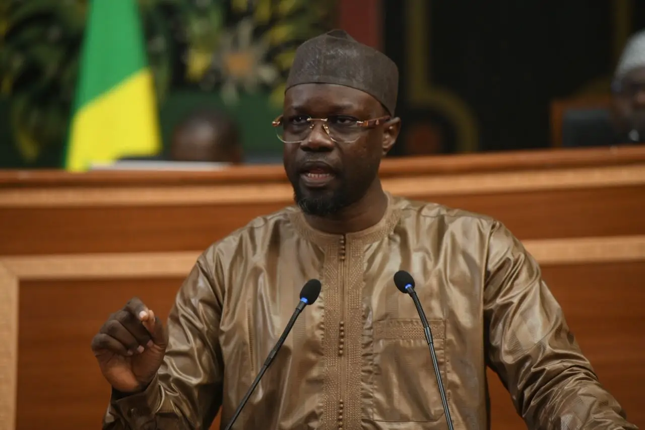 Premier ministre Ousmane Sonko à l'hémicycle