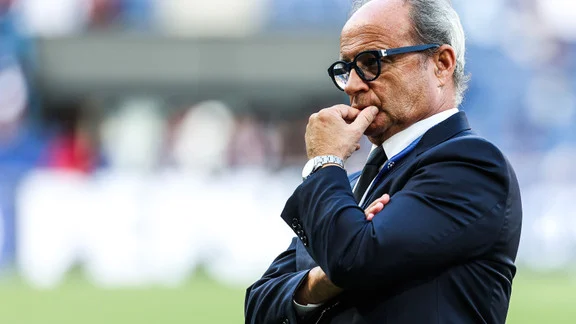 Portrait d'Aurelio De Laurentiis lors d'une conférence de presse