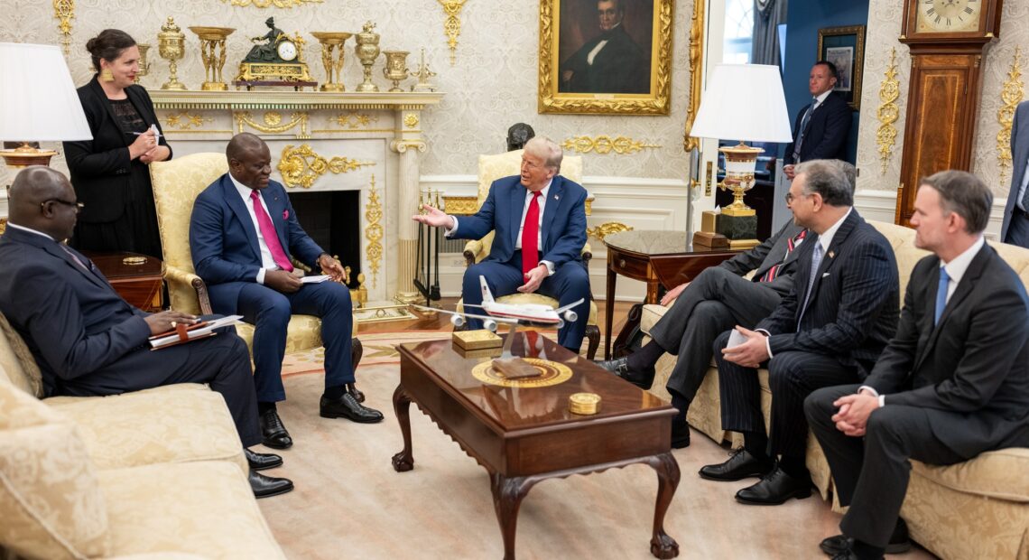 Rencontre entre les Présidents Oligui Nguema et Donald Trump à la Maison Blanche