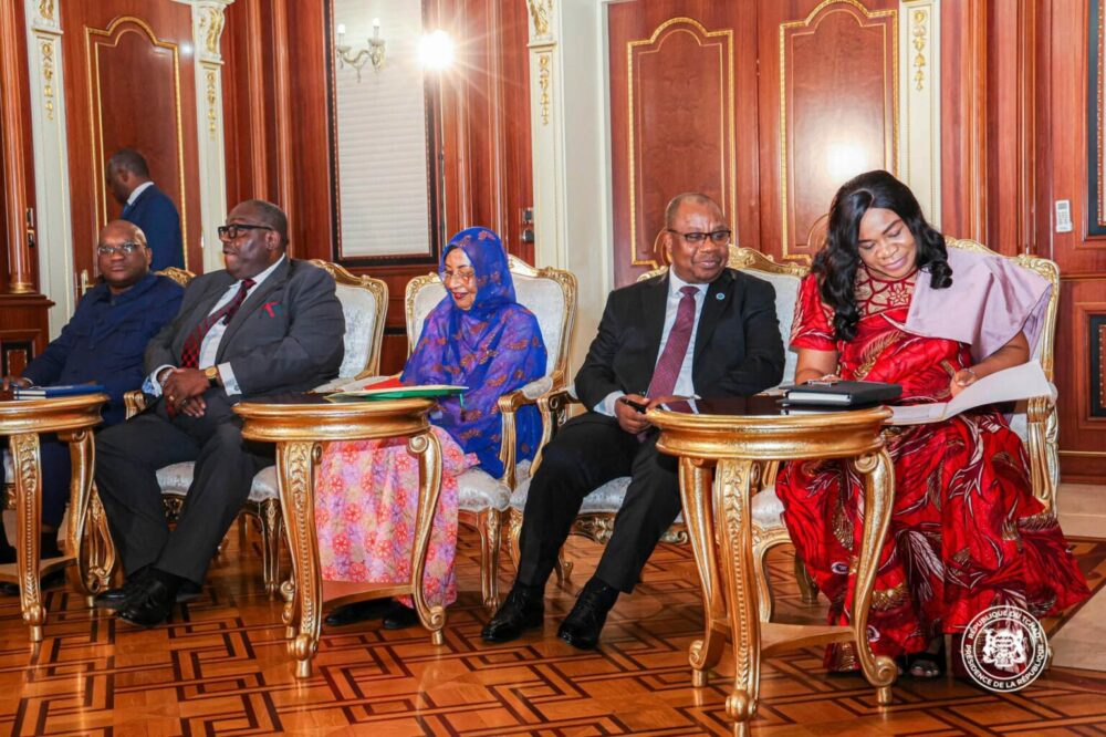 Le président du Tchad et la délégation de la CEEAC