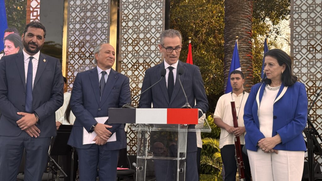 cérémonie diplomatique à la résidence de France à Rabat