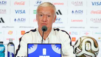 Didier Deschamps lors de sa dernière conférence de presse avant la petite finale face à l'Angleterre