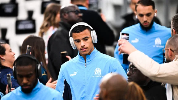 Mason Greenwood en train de jouer sous les couleurs de l'OM