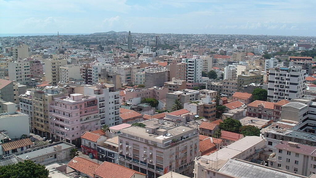 Panorama du quartier du Plateau à Dakar, cœur économique du Sénégal