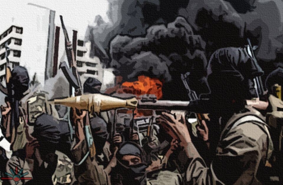 Un combattant de Boko Haram en tenue militaire