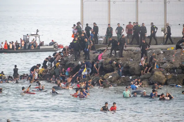 Frontière entre le Maroc et Ceuta, point de tension migratoire
