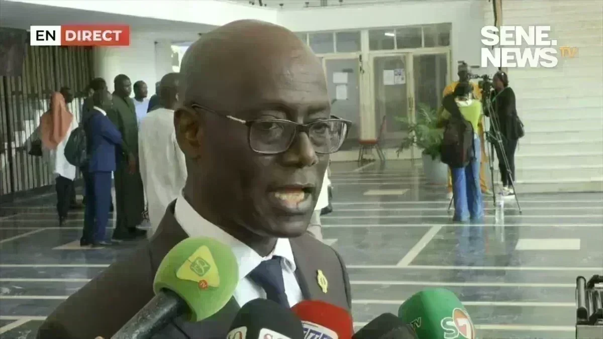 Thierno Alassane Sall en pleine intervention lors d'une session parlementaire au Sénégal