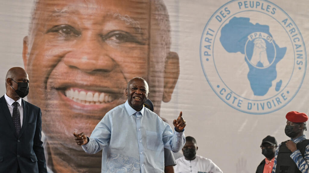 Laurent Gbagbo, ancien président ivoirien et président du PPA-CI, lors du premier congrès de son parti à Abidjan en mai 2026